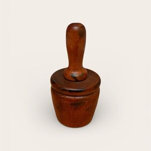 Antique Wooden Butter Press